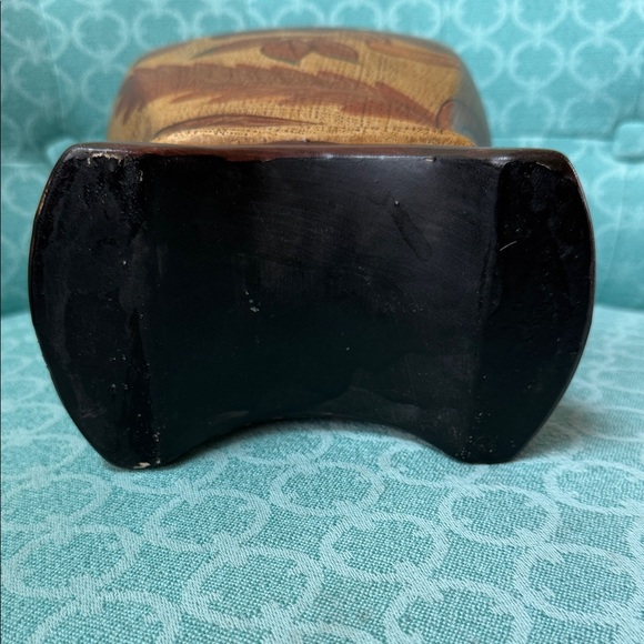 Rustic Floral Decorative Vase - Rose & Bud Motif – Vintage Style - Picture 5 of 8